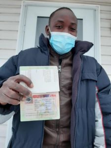 Notre client Francois est arrivé au Canada avec un permis de travail pour travailler pour notre partenaire employeur Nordia